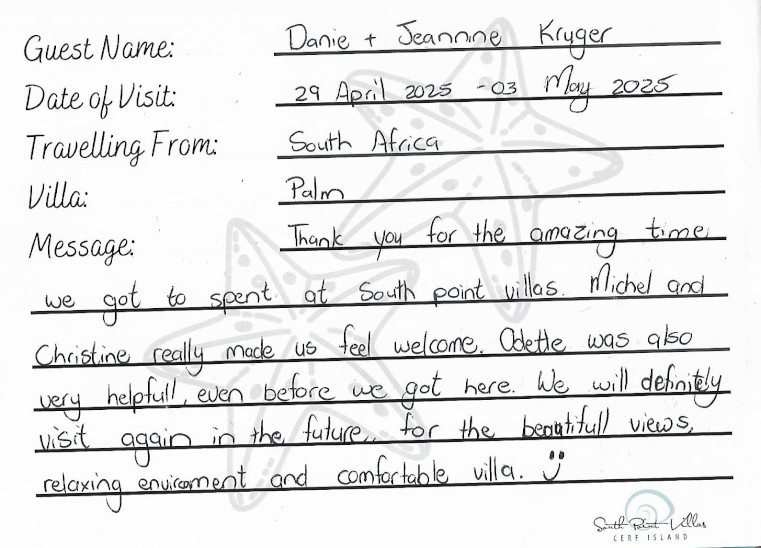 967. Danie Kruger; 29Th April To 3Rd May 2025 Palm